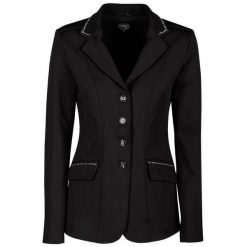 Damska kurtka konkursowa Harry's Horse Pirouette. Czarne kurtki damskie HARRYS HORSE, s, bez wzorów, z materiału, bez kaptura. Za 423.70 zł.