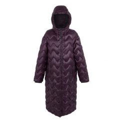 Parka damska Regatta Cambrie II. Fioletowe parki damskie Regatta, bez wzorów, z materiału, eleganckie, bez kaptura. Za 360.50 zł.