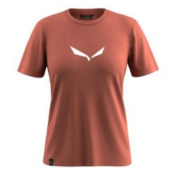 T-shirt damski Salewa Solid Dry. Czerwone t-shirty damskie Salewa, l, bez wzorów, z bawełny, klasyczne, bez kołnierzyka. Za 184.50 zł.