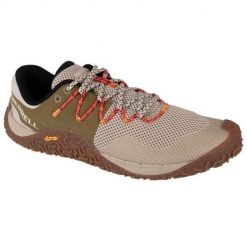 Buty do biegania męskie Merrell Trail Glove 7. Białe buty sportowe męskie Merrell, z materiału, bez zapięcia, do biegania. Za 798.00 zł.