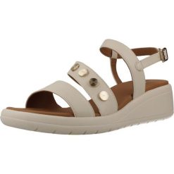 Sandały GEOX D MELICONIA Beżowy. Brązowe obuwie sportowe damskie Geox, trekkingowe. Za 369.99 zł.