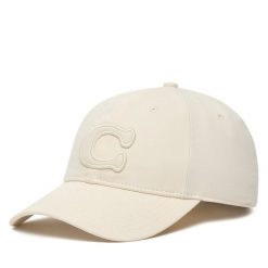 Czapka z daszkiem Coach. Białe czapki i kapelusze damskie Coach, bez wzorów. Za 209.99 zł.