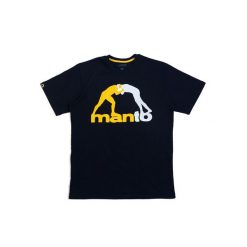 Koszulka sportowa męska Manto Logo z krótkim rękawem. Czarne koszulki sportowe męskie Manto, m, bez wzorów, bez kołnierzyka, bez ramiączek. Za 99.00 zł.