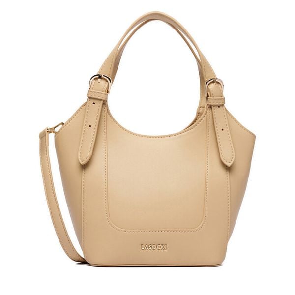 Torebka Lasocki. Brązowe torebki do ręki damskie Lasocki, bez wzorów, klasyczne, bez dodatków. Za 159.99 zł.