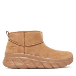Śniegowce Skechers. Brązowe śniegowce i trapery damskie Skechers. Za 289.99 zł.