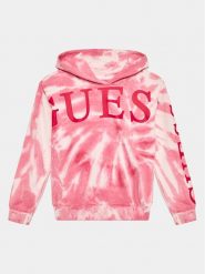 Guess Bluza J3YQ01 KA6R3 Różowy Loose Fit. Czerwone bluzy dla dziewczynek Guess, z aplikacjami, z bawełny, bez ramiączek, bez kaptura. Za 169.99 zł.