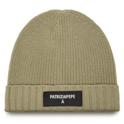 Czapka Patrizia Pepe. Szare czapki i kapelusze damskie Patrizia Pepe, na zimę, bez wzorów. Za 399.99 zł.