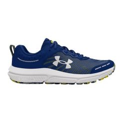 Buty do biegania damskie Under Armour. Niebieskie obuwie sportowe damskie Under Armour, bez wzorów, do biegania. Za 253.30 zł.