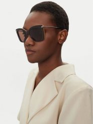 Max Mara Okulary przeciwsłoneczne MM0101 50E Brązowy. Brązowe okulary przeciwsłoneczne damskie Max Mara. Za 729.99 zł.