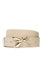 Patrizia Pepe Pasek Damski CW0471/L001-B732 Beżowy. Brązowe paski damskie Patrizia Pepe, bez wzorów, ze skóry. Za 289.99 zł.