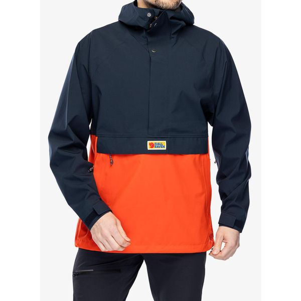 Kurtka przeciwdeszczowa męska Fjallraven Vardag Hydratic Anorak. Niebieskie kurtki męskie Fjällräven, m, bez wzorów, trekkingowe. Za 900.99 zł.