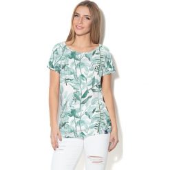 Colour Pleasure Koszulka damska CP-034 278 biało-zielona r. XL-XXL. Bluzki damskie marki Colour Pleasure. Za 70.35 zł.