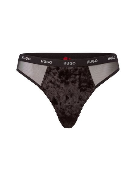 HUGO Stringi Kobiety czarny, XS. Czarne stringi damskie Hugo, xs, bez wzorów. Za 79.95 zł.