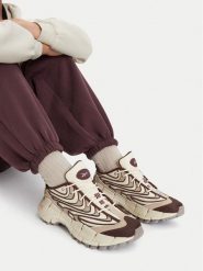 Reebok Buty do biegania EO-ZIG KINETICA 3.5 EDGE 100263274 Beżowy. Brązowe obuwie sportowe damskie Reebok, bez wzorów, z materiału, do biegania. Za 659.99 zł.