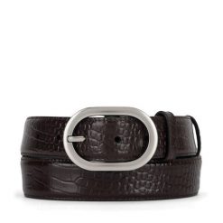 Pasek GINO ROSSI. Brązowe paski damskie Gino Rossi, bez wzorów. Za 99.99 zł.