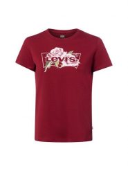 Levi's T-shirt Kobiety Bawełna czerwony, S. Czerwone t-shirty damskie Levi's, s, bez wzorów, z bawełny, eleganckie, bez kołnierzyka. Za 149.95 zł.