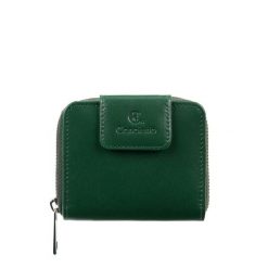 Skórzany portfel damski Canaletto z naturalnej skóry licowej - elegancki i wszechstronny PD1023s31GR RFID. Zielone portfele damskie bez wzorów, ze skóry. Za 125.98 zł.