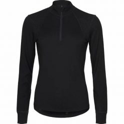 Damska koszulka z długim rękawem 1/2 zip Catago Madeleine Merino. Czarne koszulki sportowe damskie CATAGO, l, bez wzorów, z materiału, bez kołnierzyka, bez ramiączek. Za 410.50 zł.