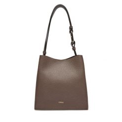 Torebka Furla. Brązowe torebki do ręki damskie Furla, bez wzorów, klasyczne, bez dodatków. Za 1,529.00 zł.