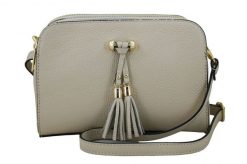 Listonoszka skórzana BARBERINI'S j. beżowy 961-10. Brązowe torebki shopper damskie Barberinis, bez wzorów, ze skóry, eleganckie, małe, bez dodatków. Za 279.99 zł.