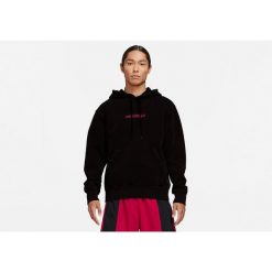 Bluza męska nike air jordan aj5 gfx fleece pullover hoodie black. Czarne bluzy męskie Nike, m, bez wzorów, bez kaptura, do biegania. Za 379.00 zł.