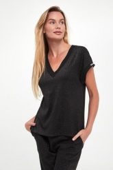 T-shirt damski lureksowy SPORTALM. T-shirty damskie Sportalm, bez wzorów, bez kołnierzyka. Za 739.00 zł.