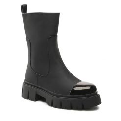 Botki Jenny Fairy. Czarne botki damskie Jenny Fairy, bez obcasa, na płaskiej podeszwie, bez zapięcia. Za 119.99 zł.