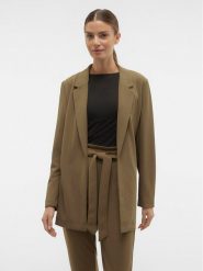 Vero Moda Marynarka Liva 10294482 Brązowy Regular Fit. Brązowe żakiety damskie Vero Moda, l, bez wzorów, z syntetyku. Za 99.99 zł.