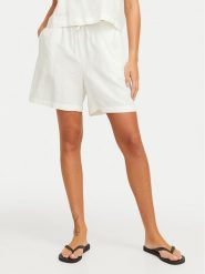 JJXX Szorty materiałowe Breeze 12269727 Biały Relaxed Fit. Białe szorty damskie JJXX, s, bez wzorów, z materiału. Za 89.99 zł.