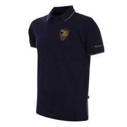 AS Roma koszulka polo Heritage Niebieski. Niebieskie koszulki polo męskie COPA FOOTBALL, bez wzorów, z materiału, retro, bez ramiączek. Za 338.73 zł.