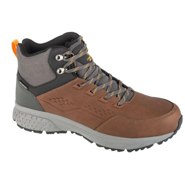 Botki Męskie Josep. Brązowe botki męskie Lumberjack, bez wzorów, z gumy, z okrągłym noskiem, bez zapięcia. Za 402.99 zł.