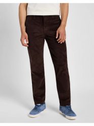 LEE MĘSKIE SPODNIE MATERIAŁOWE REGULAR CHINO ESPRESSO 112355776 L71F007765. Brązowe jeansy męskie Lee. Za 229.99 zł.