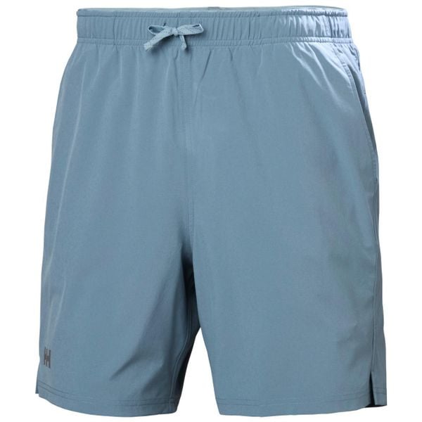 Spodenki turystyczne Helly Hansen Rapide 7". Niebieskie krótkie spodenki sportowe męskie Helly Hansen, l, bez wzorów, z elastanu, do biegania. Za 332.00 zł.