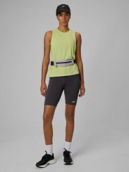 4F Legginsy kolarki do biegania szybkoschnące damskie - szare L. Szare legginsy sportowe damskie 4f, l, bez wzorów, z podwyższonym stanem, do biegania. Za 149.99 zł.