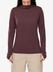 Bluza z kapturem damska Fjallraven Abisko Sun-hoodie. Czerwone bluzy damskie Fjällräven, na lato, s, bez wzorów, z materiału, z kapturem. Za 390.49 zł.