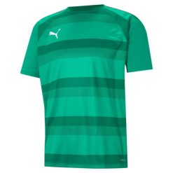 Koszulka Puma Team Vision. Zielone koszulki sportowe męskie Puma, xl, bez wzorów, bez kołnierzyka, bez ramiączek, do piłki nożnej. Za 187.00 zł.