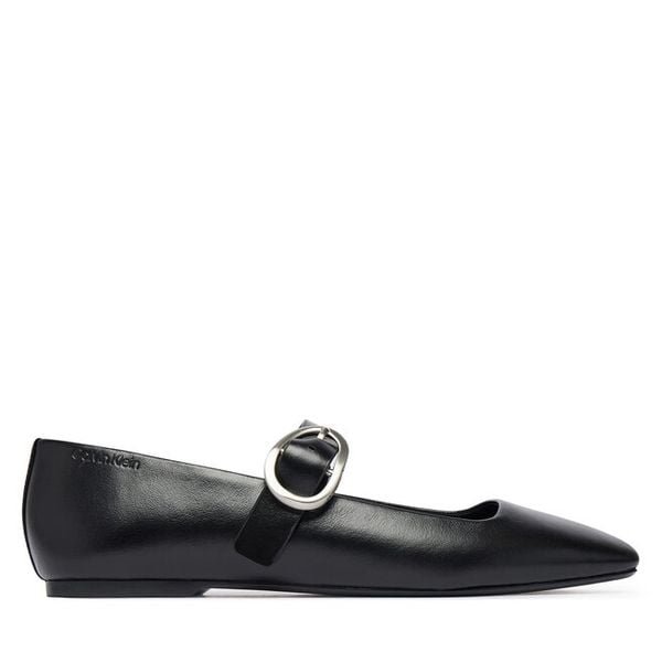Baleriny Calvin Klein. Czarne baleriny damskie Calvin Klein, bez wzorów, bez obcasa. Za 489.99 zł.