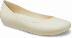 Baleriny Damskie Crocs Brooklyn Flat. Czarne baleriny damskie Crocs, bez wzorów, z materiału, bez obcasa. Za 199.99 zł.
