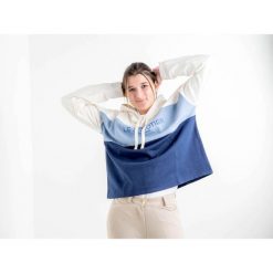 Damska bluza jeździecka z kapturem Le Sabotier Edgard. Niebieskie bluzy damskie LE SABOTIER, m, bez wzorów, z kapturem. Za 532.50 zł.
