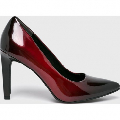 Marco Tozzi - Szpilki. Szare szpilki damskie Marco Tozzi, z materiału. Za 169.90 zł.