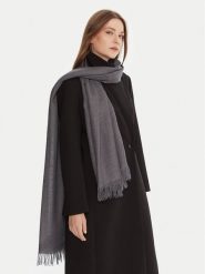 Weekend Max Mara Szal Ken 2525546044 Szary. Szare czapki i kapelusze damskie Weekend Max Mara, bez wzorów, z materiału. Za 779.99 zł.