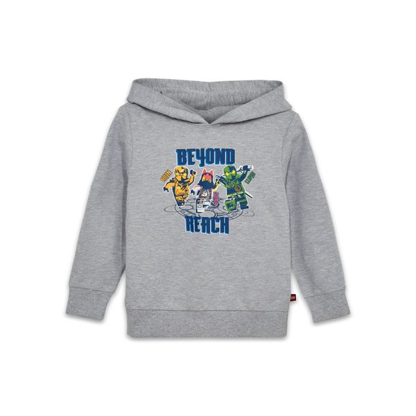 Bluza z Kapturem Dziecięca LEGO NINJAGO Scout 302 Szara. Szare bluzy dla chłopców LEGO, bez wzorów, z bawełny, bez ramiączek, z kapturem. Za 189.99 zł.