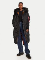 Alpha Industries Parka 198013 Czarny Regular Fit. Czarne kurtki damskie Alpha Industries, l, bez wzorów, z syntetyku, bez kaptura. Za 1,059.00 zł.