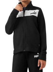 Komplet dresowy dziecięcy chłopięcy sportowy czarny spodnie bluza PUMA. Białe bluzy dla chłopców Puma, z aplikacjami, z dresówki, bez ramiączek, bez kaptura. Za 129.00 zł.