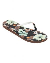Sandały dla Kobiety PORTOFINO III Multicolore. Zielone sandały damskie Roxy, bez wzorów, z gumy, bez obcasa, bez zapięcia. Za 129.99 zł.