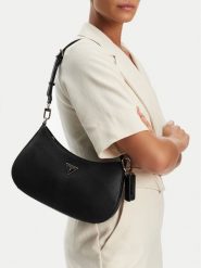 Guess Torebka NoelleII HWZG96 72180 Czarny. Czarne torebki do ręki damskie Guess, z aplikacjami, ze skóry, bez dodatków. Za 384.99 zł.