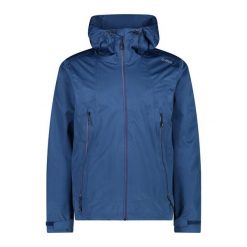 Kurtka przeciwdeszczowa męska CMP Fix Hood. Niebieskie kurtki sportowe męskie CMP, m, bez wzorów, trekkingowe. Za 309.99 zł.
