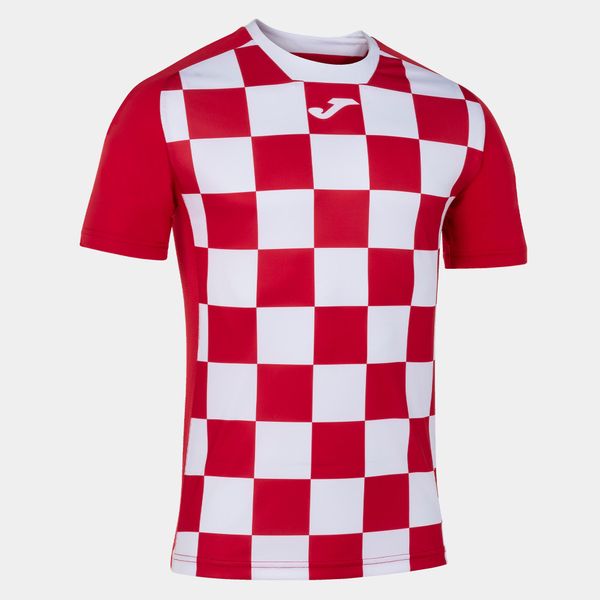 Koszulka do piłki nożnej męska Joma Flag II. Białe koszulki sportowe męskie Joma, m, bez wzorów, bez kołnierzyka, bez ramiączek, do piłki nożnej. W wyprzedaży za 108.90 zł.