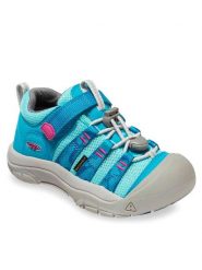 Keen Półbuty Ewport H2Sho Fjord 1027241 Niebieski. Niebieskie półbuty dziewczęce Keen, bez wzorów, z materiału, bez zapięcia. Za 199.99 zł.