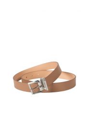 Calvin Klein Pasek | K60K610210 GEZ | Kobieta | Beżowy. Brązowe paski damskie Calvin Klein, bez wzorów, ze skóry, eleganckie. W wyprzedaży za 199.00 zł.